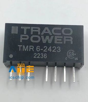 Módulo aislado convertidores IC del poder TMR6 Serise DC DC de TMR6-2423 Traco a través del agujero